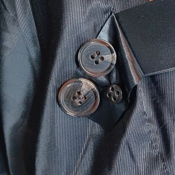 H&M Short Wool Blend Pea Coat Jacket Tan Beige Men's Size Small New With Tags - Picture 7 of 8